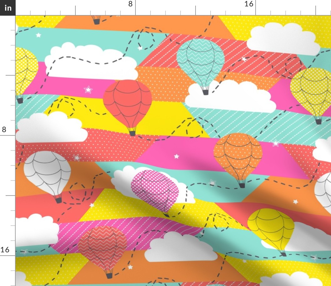 Hot Air Balloons Quilted Flight - South