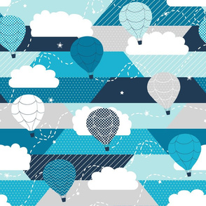Hot Air Balloons Quilted Flight - North