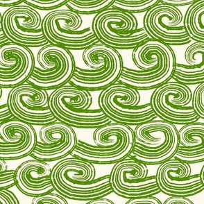 Curly waves green