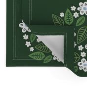 21x18 green meadow heart vertical panel