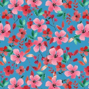 watercolor flower pattern