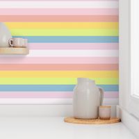 Pastel Sherbet Rainbow Stripe - Small