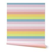 Pastel Sherbet Rainbow Stripe - Small