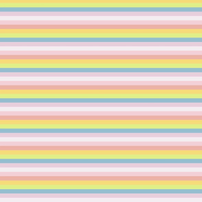 Pastel Sherbet Rainbow Stripe - Small
