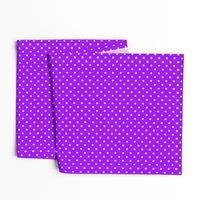 Quarter Inch Yellow Polka Dots on Purple