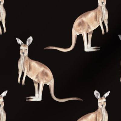 Kangaroo Pattern Dark