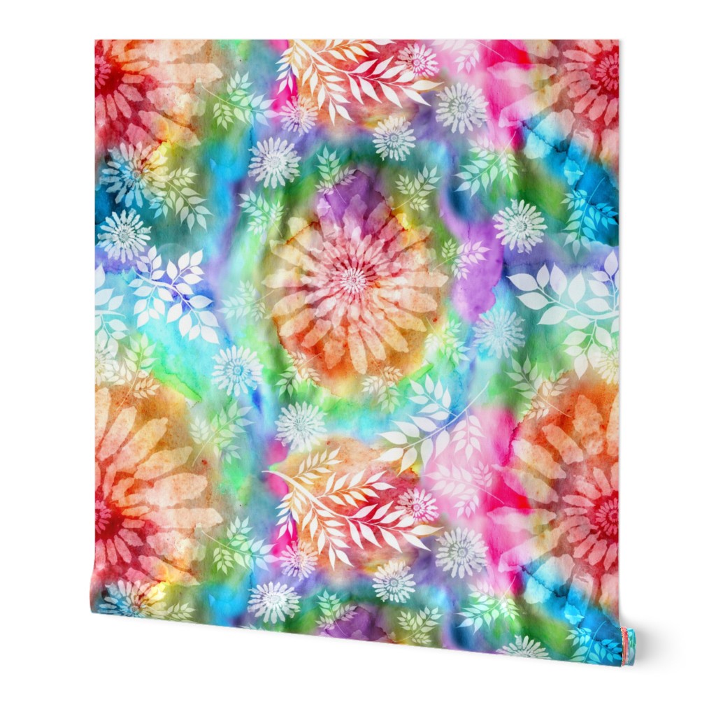 Botanical Watercolor Tie Dye