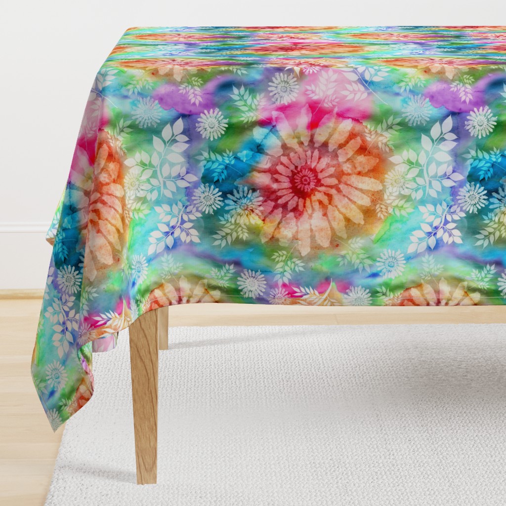 Botanical Watercolor Tie Dye