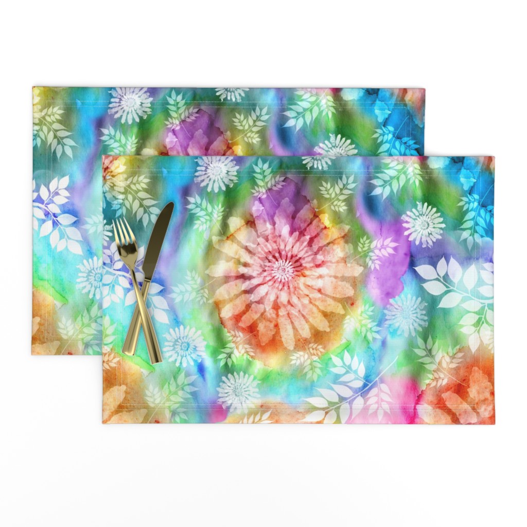 Botanical Watercolor Tie Dye