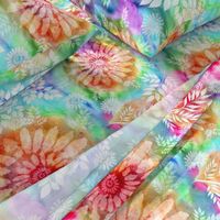 Botanical Watercolor Tie Dye