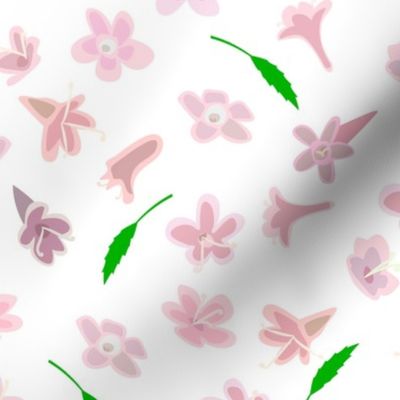 small pink flowers pattern