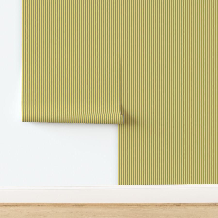 Quarter Inch Illuminating Yellow and Ultimate Gray Vertical Stripes