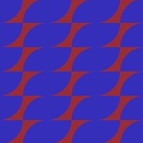 Red and Blue Scandinavian Geometric