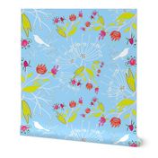 Garden on Planet X - Sky Blue, medium