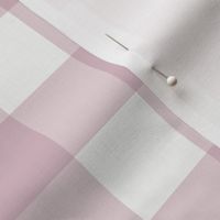1.5" Mulberry Gingham: Light Mulberry Gingham Check, Mulberry Buffalo Plaid