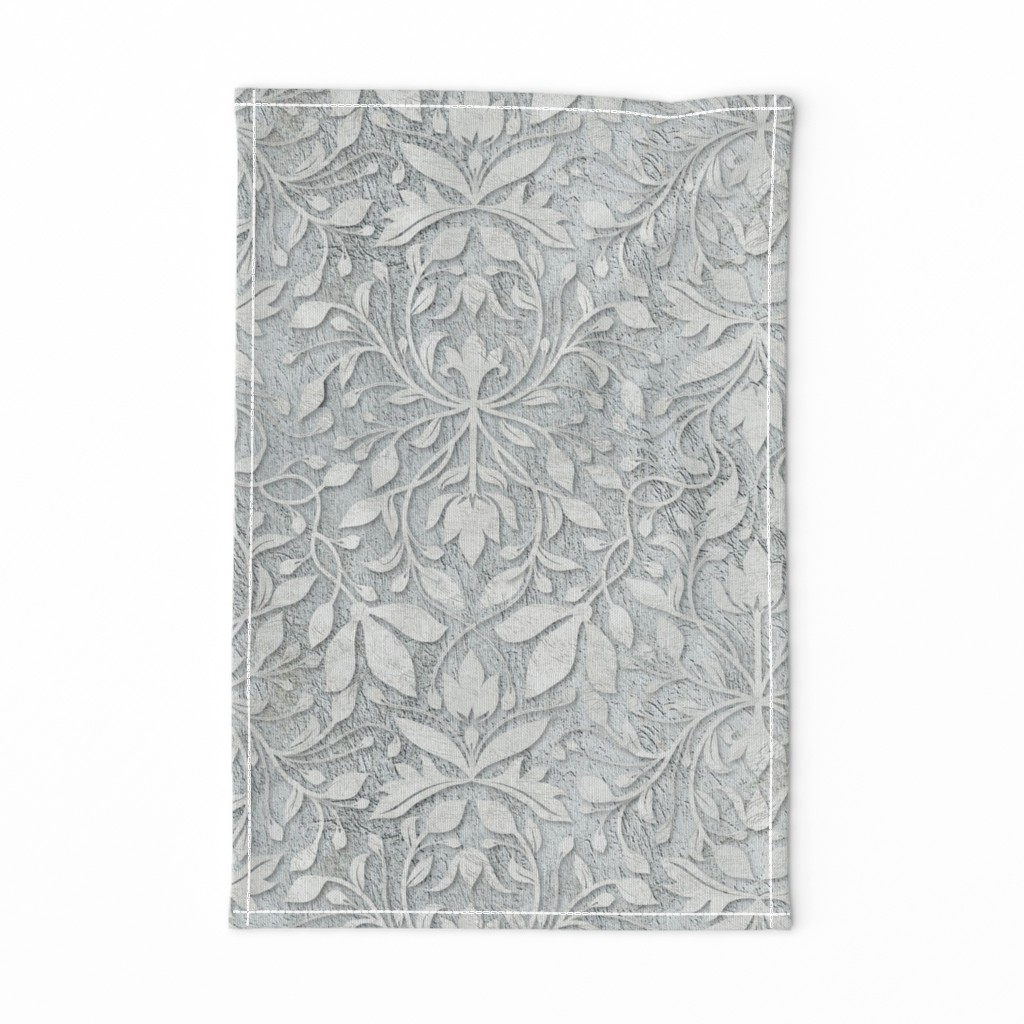 Plaster relief damask