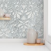 Plaster relief damask