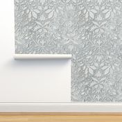 Plaster relief damask