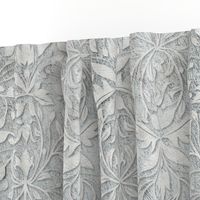 Plaster relief damask