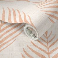 Linen Palm Frond in Apricot