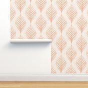 Linen Palm Frond in Apricot