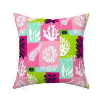 Coral & Seaweed, a Tropical Patchwork -  Larger