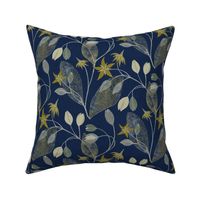 Flower stars /yellow_navy/