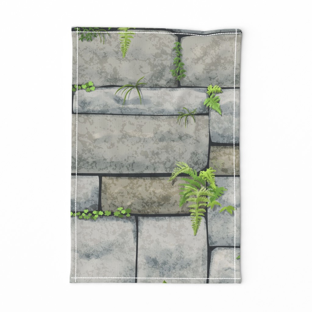 Gray Stone Wall Large