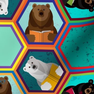 Colorful Reading Bears
