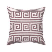 Greek key stripes - mauve - LAD20