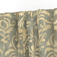 Shabby Chic Damask / Large Scale