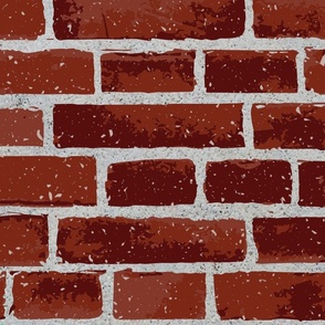 mandskab Med andre ord Møde Brick Wall Pattern Fabric, Wallpaper and Home Decor | Spoonflower