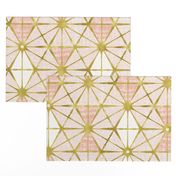 Luminous - Gilded Blush Pink Geometric Jumbo Scale