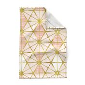 Luminous - Gilded Blush Pink Geometric Jumbo Scale