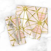 Luminous - Gilded Blush Pink Geometric Jumbo Scale