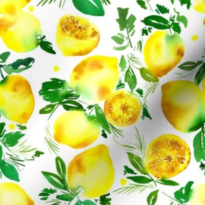 Yellow Lemons pattern