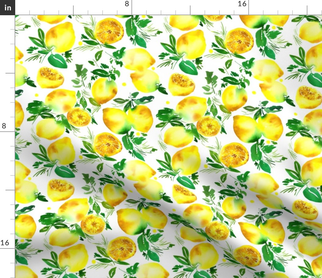 Yellow Lemons pattern