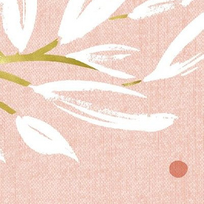 Zen - Gilded Blush Pink Leaves Jumbo Scale