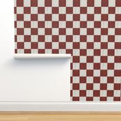 Red Checkers Wood Grain