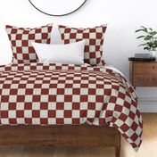 Red Checkers Wood Grain