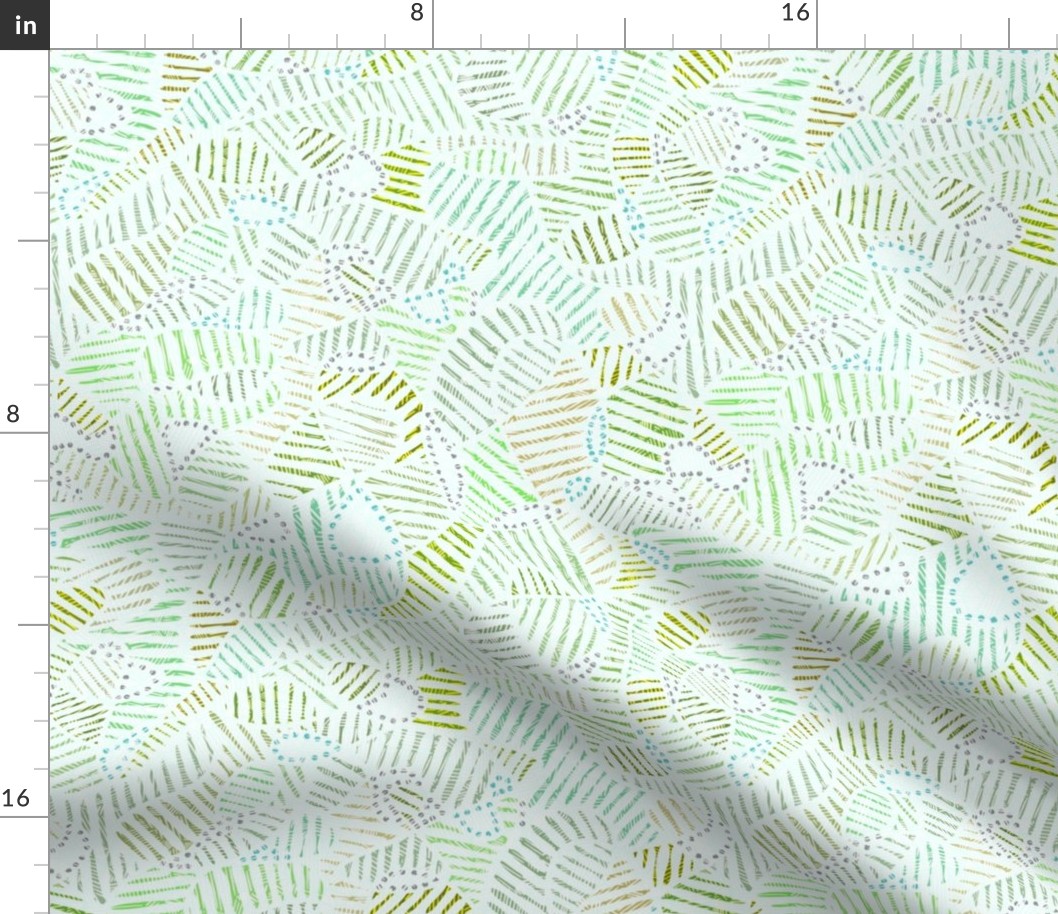 Swirly organic line shapes textured light blue green (small)