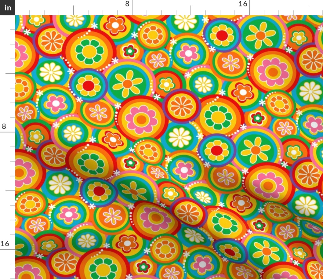 60's Funky Floral 200% Size