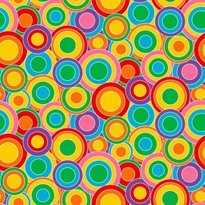 60's Funky Circles 100% Size