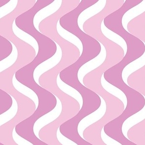 Pink Wiggly Stripes, Large