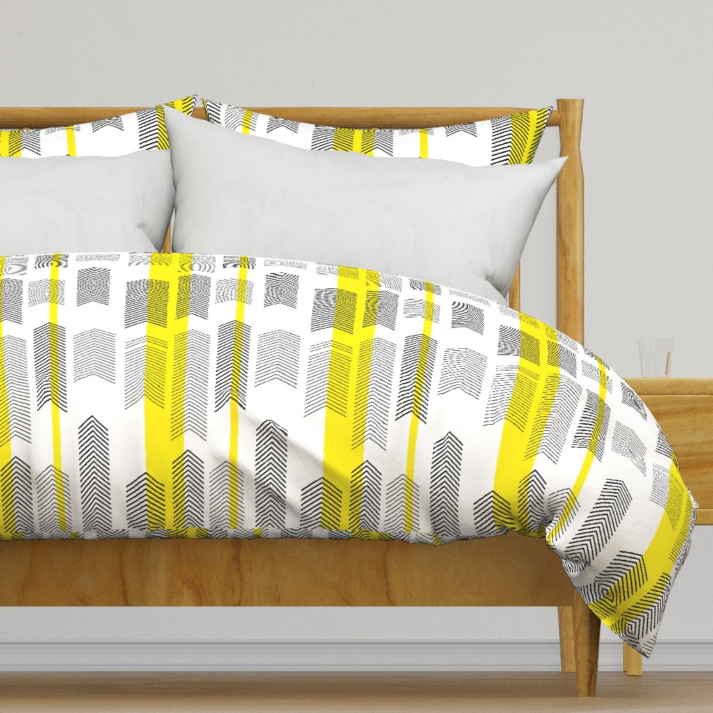 chevron stripe in yellow