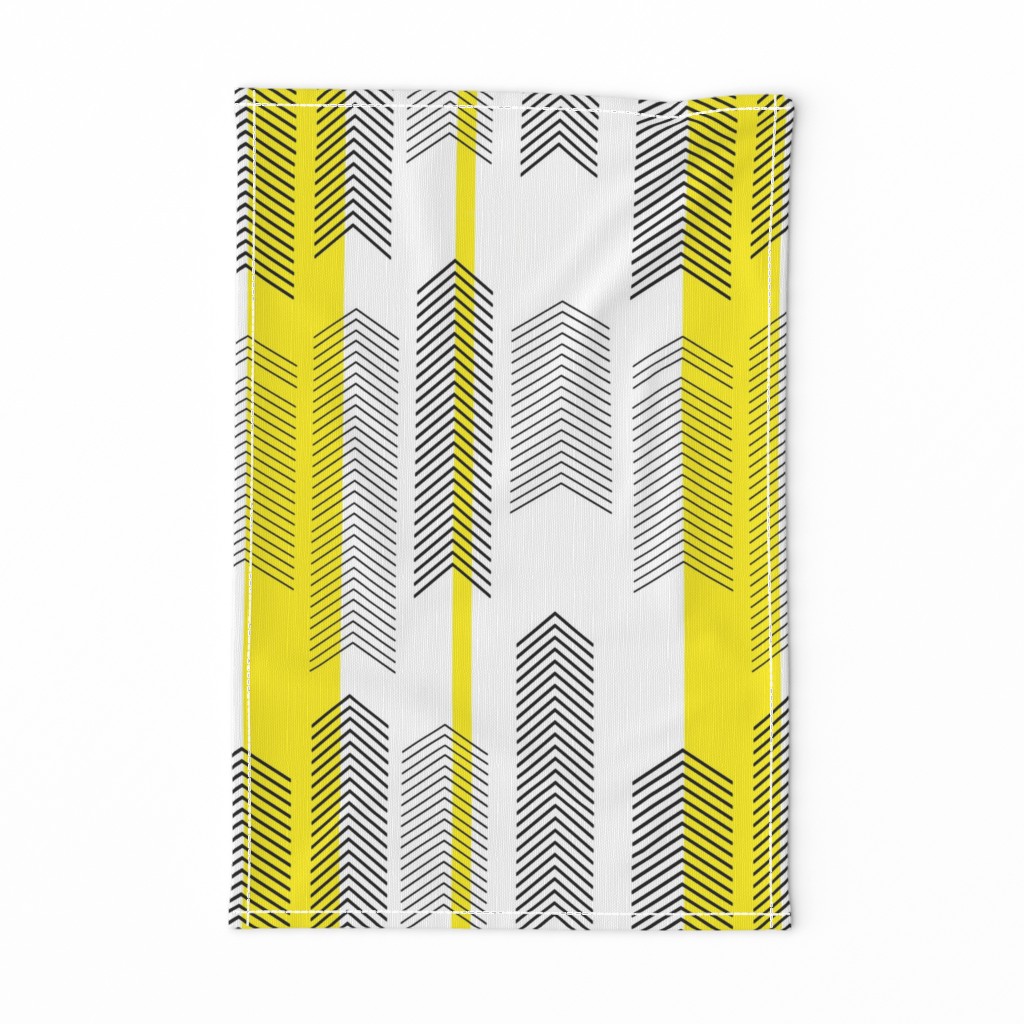 chevron stripe in yellow