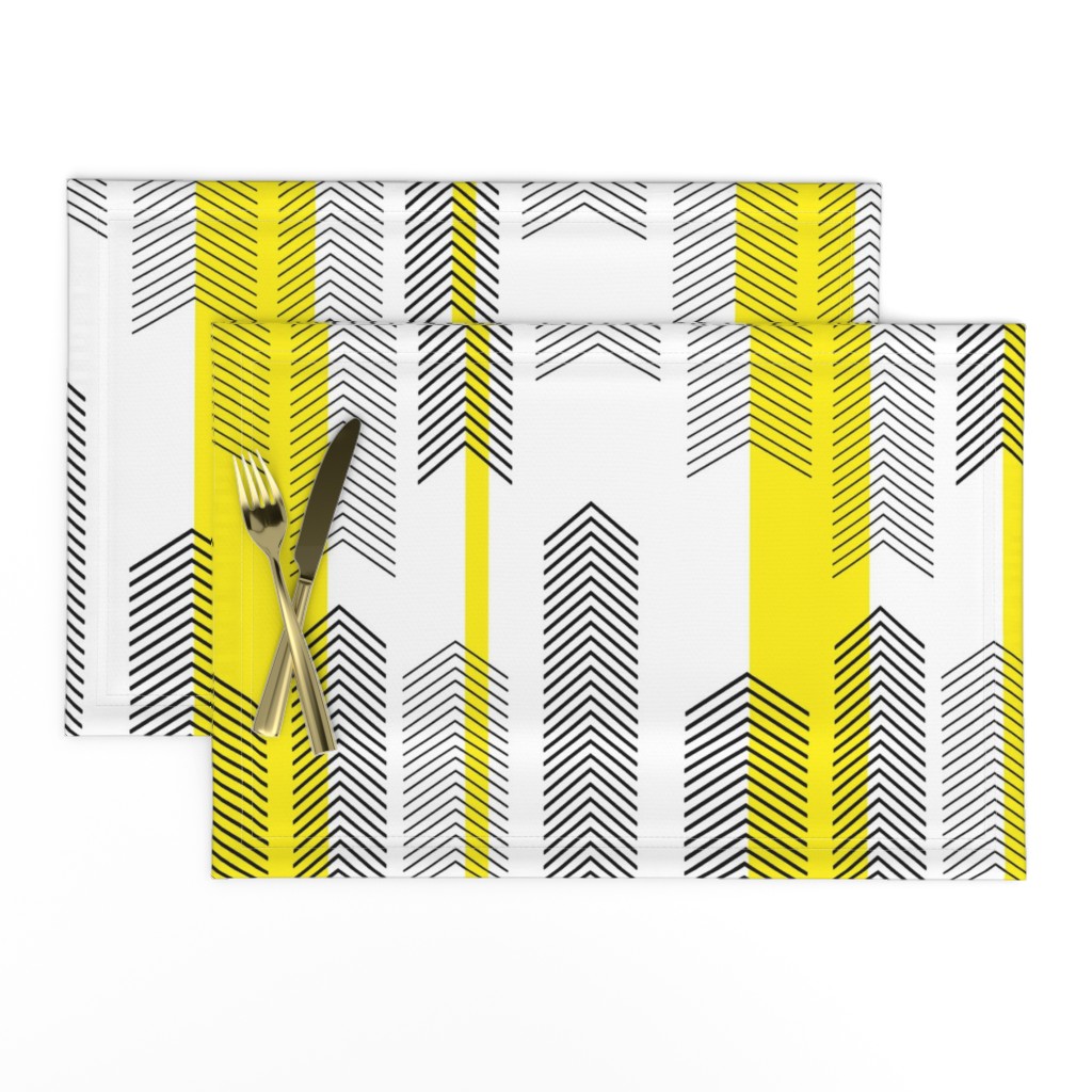 chevron stripe in yellow