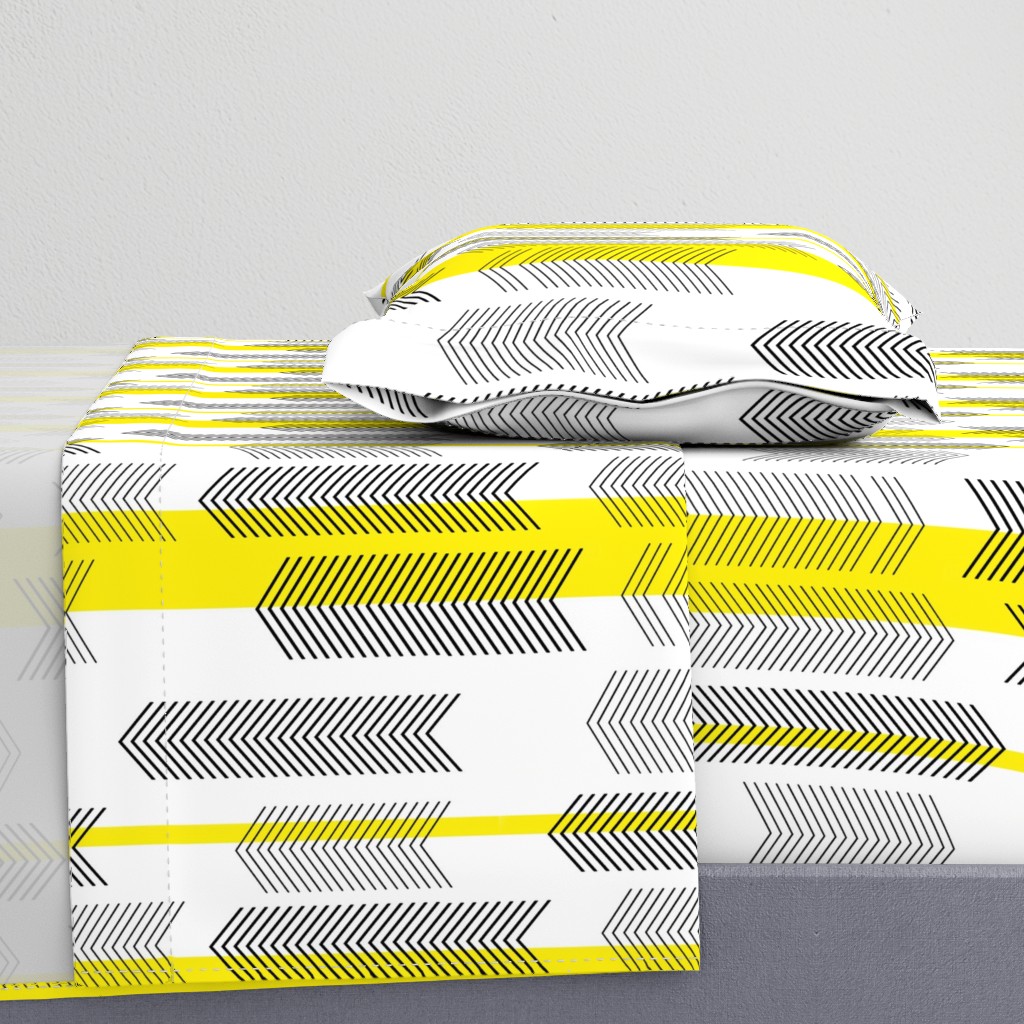 chevron stripe in yellow