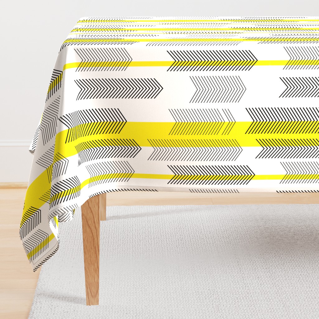 chevron stripe in yellow