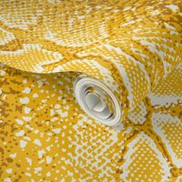 faux snake in bright yellow